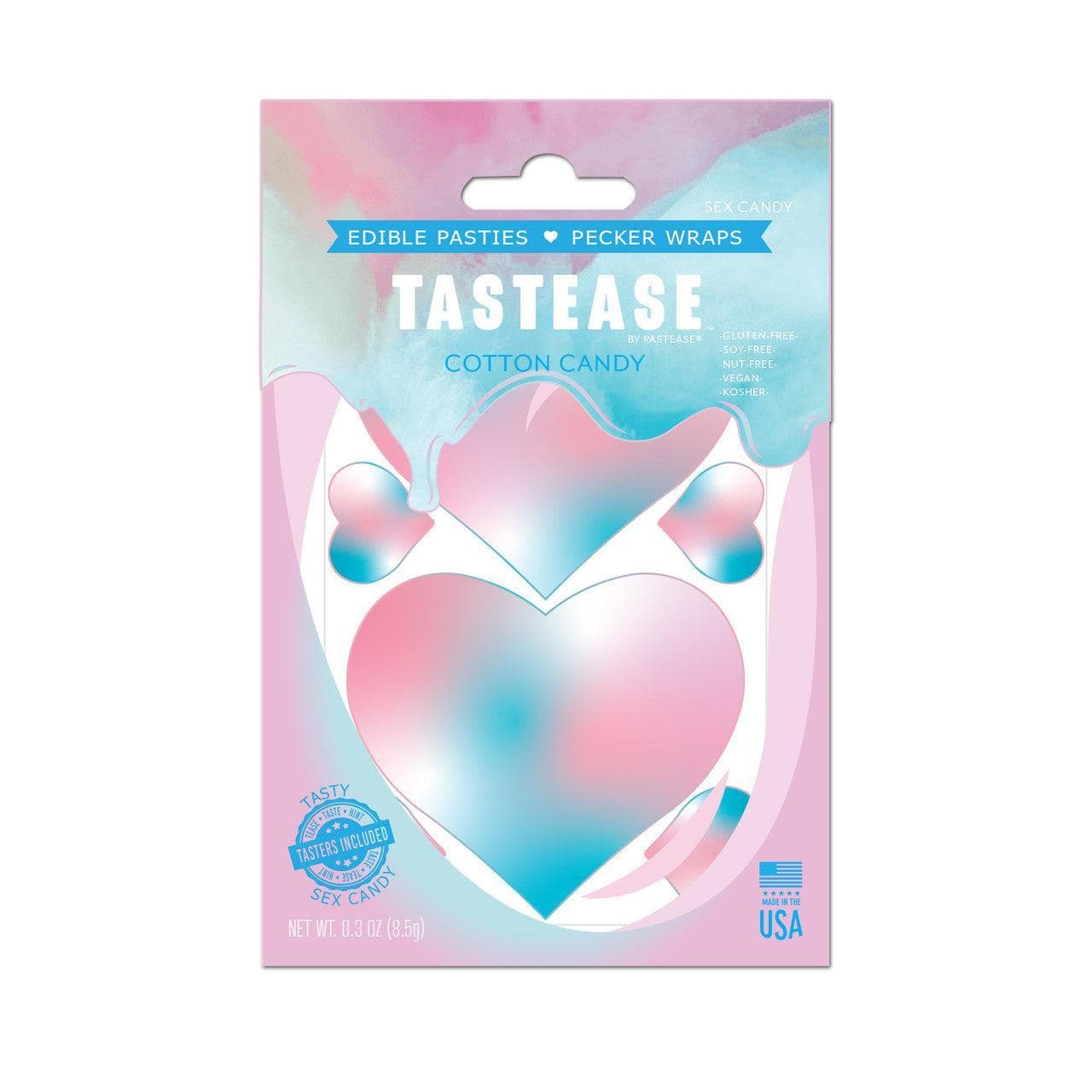 Tastease by Pastease Cotton Candy Edible Pasties & Pecker Wraps - Romantic Blessings