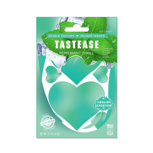 Tastease by Pastease Peppermint Thrill Candy Edible Pasties & Pecker Wraps - Romantic Blessings