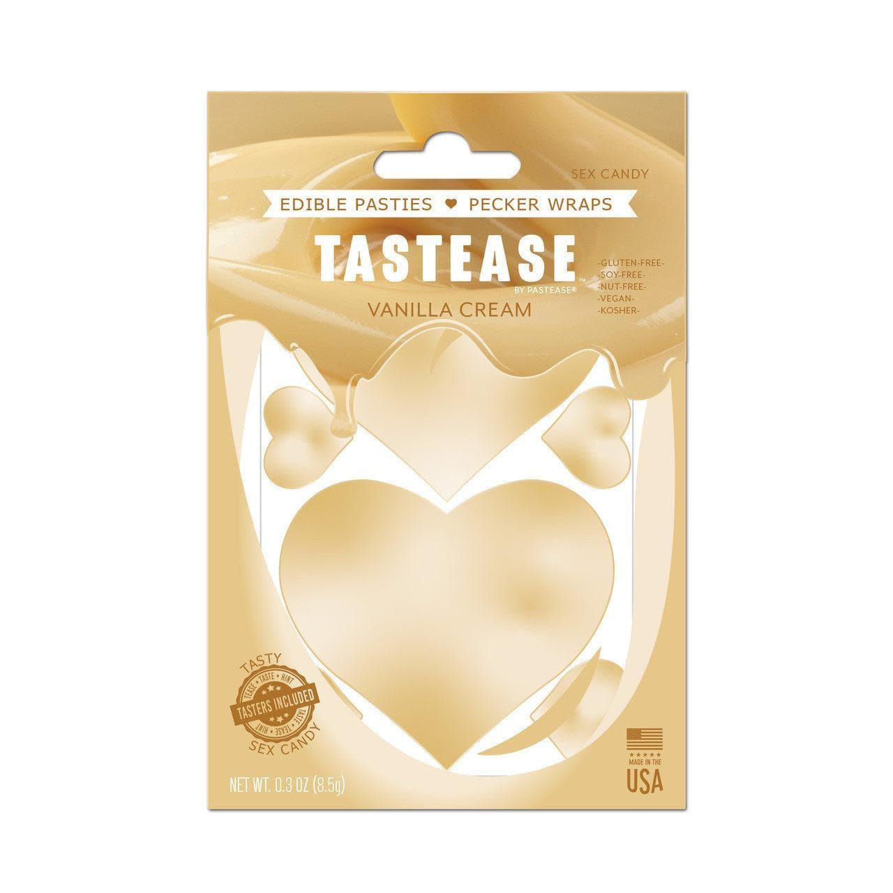 Tastease by Pastease Sweet Cream Candy Edible Pasties & Pecker Wraps - Romantic Blessings
