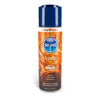 Skins Salted Caramel Seduction Water Based Lubricant 4.4 oz - Romantic Blessings