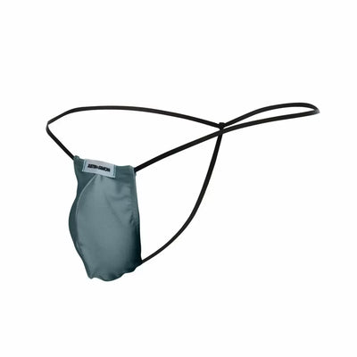 MaleBasics JUSTIN + SIMON Classic G-String Bulge Metal Green
