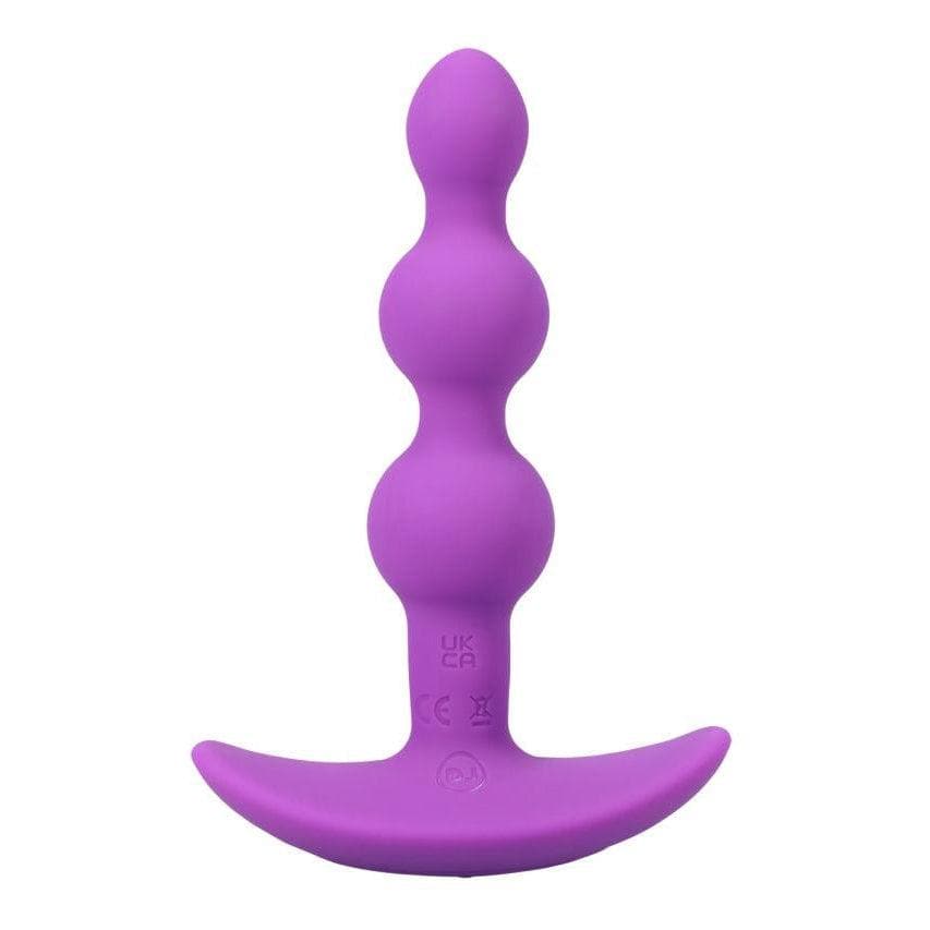 A-Play Shaker Rechargeable Silicone Beaded Anal Plug with Remote Control - Romantic Blessings