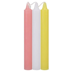Japanese Drip Candles 3-Pack Pink White Yellow - Romantic Blessings